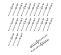 sourcing map 25 remaches de aluminio de cabeza grande de 3/16 x 3/4 pulgadas, remache ciego de cabeza multiagarre para reparaciones automotrices, kayak, barcos, edificios, contenedores