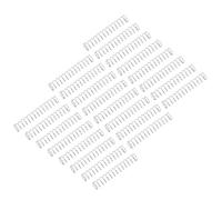 sourcing map 25 resortes de compresión, acero inoxidable 304 de 8 mm de diámetro exterior de 0,5 mm, alambre de 50 mm de longitud, resorte mecánico para proyectos de reparación del hogar, tono
