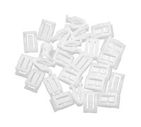 sourcing map 25 unids Universal Coche Blanco retenedor Panel de Consola Panel Clip Sujetador Interior