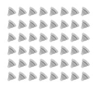 sourcing map 25Pcs Boquillas de Repuesto para Cabezal de Ducha Boquillas de Silicona Boquilla Rociadora Redonda para Cabezal Reparación para Diámetro de Agujero 5mm Gris Claro