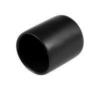 sourcing map 25uds Caucho Extremo Tapas 20mm ID Vinilo Redondo Negro