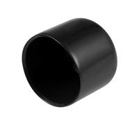 sourcing map 25uds Caucho Extremo Tapas 24mm ID Vinilo Redondo Extremo Tapa Cubierta Tornillo Rosca Protectores Negro