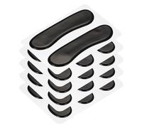 sourcing map 26 almohadillas de gel amortiguadoras de tambor, silenciadores de tambor, amortiguadores de tambor, gel de luna, color negro, 30 x 25 x 3 mm/98 x 22 x 2 mm, para control de tono de