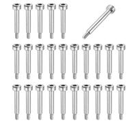sourcing map 26 pernos de hombro de acero inoxidable 304 de 4 mm de diámetro de hombro de 20 mm de longitud del hombro M3 x 0,5 rosca hexagonal para industrias de maquinaria de moldeo por inyección