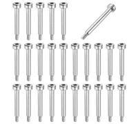 sourcing map 26 pernos de hombro de acero inoxidable 304 de 4 mm de diámetro de hombro de 25 mm de longitud del hombro M3 x 0,5 rosca hexagonal para industrias de maquinaria de moldeo por inyección