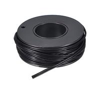 sourcing map 26AWG Silicona Cinta Cable 2 Pines 26 Calibre Silicona Alambre 7,5 m /24.6 Pies Negro Trenzado Estañado Cobre Alambre para Modelo Avión, Modelo Coche, Eléctrico Aparato