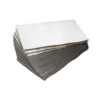 sourcing map 27pcs 197mil 5mm 43.4sqft Estera Insonorizante Amortiguador Aislamiento para Coche 20 "x12"