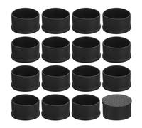 sourcing map 28 tapas para patas de silla, 50 mm (2 pulgadas), puntas antideslizantes de PVC para patas de silla, protectores de suelo para patas de silla, fundas redondas para muebles, color negro