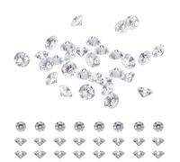 sourcing map 280 circonitas cúbicas para decoración de diamantes, piedras de circonita cúbica 3A de 2,75 mm, diamantes falsos sueltos, diamantes falsos de corte redondo, gemas puntiagudas para hacer