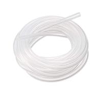 sourcing map 2mm x 4mm Calor Resistente Suave Silicona Tubo Manguera Tubería 2 Metro Largo Claro