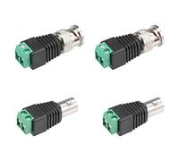 sourcing map 2par Conector BNC Macho/Hembra de Enchufe DC de Terminal de Tornillo Cat5 para cámara CCTV Coaxial
