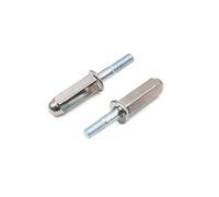 sourcing map 2pcs 6mm Rosca Tornillo de Fijación Silenciador Tubo Escape para Motocicleta GY6 125