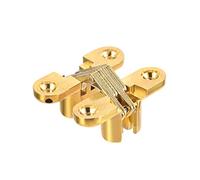 sourcing map 2pcs Bisagra Invisible de Cruz Oculta de Puertas de madera aleación de zinc 43 x36x12mm