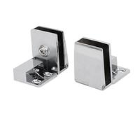 sourcing map 2pcs Bisagras Abrazaderas de Metal Satinado 3mm-5mm de Espesor