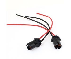 sourcing map 2pcs DC 12V T10 W5W 194168 Arnés Conector de luz Soporte de conector Arnés portalámparas