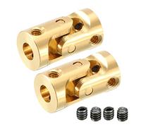 sourcing map 2pcs de 3mm a 3mm Acoplador Junta Universal en U del eje de dirección giratorio L13XD7