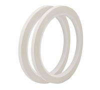 sourcing map 2pcs de 5 mm a una cara fuerte auto-adhesivo de Mylar 50M Longitud de la cinta Logo Cinta blanca