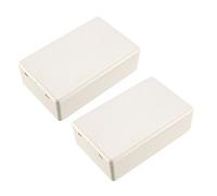 sourcing map 2pcs de 80 x 50 x 26mm DIY Carcasa Caja de Conexiones electrónica de plástico Beige