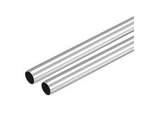 sourcing map 2Pcs Inoxidable Acero 304 Tubo, OD 10mm, 0.4mm Pared Grosor, 300mm Longitud Metal Tubos Recto para Industria Maquinaria