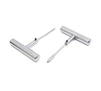 sourcing map 2Pcs Lima Manto en T Reparación de Pinchazos de Neumáticos Sin Cámara para Moto Coche