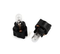 sourcing map 2Pcs Luz Amarilla T5 LEDes Lente Luz de Tablero Bombilla Interior Coche 12VDC