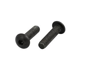 sourcing map 2Pcs M5X20mm Tornillo De Rosca Inversa Izquierda A 10.9 Negro | De Cabeza Hexagonal