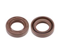 sourcing map 2pcs Sello de Aceite de 17mm de Diámetro Interior, Sellos de Doble Labio de Caucho Flúor Junta de Eje Rotativo Métrico Cubierta para Máquinas Hidráulicas Neumáticas, 17mmx28mmx7mm