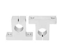 sourcing map 2pcs SK25 Movimiento Lineal de Aluminio Ráil Soporte Abrazadera de Guía Fijación para 25mm Eje