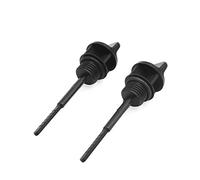 sourcing map 2Pcs Varilla de Plástico Negro Nivel de Depósito de Aceite del Motor para Moto GY6 125