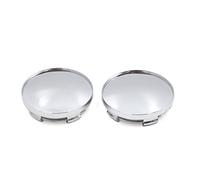 sourcing map 2uds 59mm 5 Lengüetas Plástico Plateado Tapas Eje Central del Cubo Llanta Rueda del Vehículo