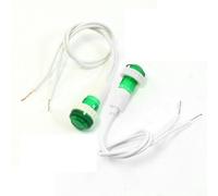 sourcing map 2uds 7,7 Largos Cables Luz Verde Piloto de Lámpara CA 220V para el Calentador de Agua