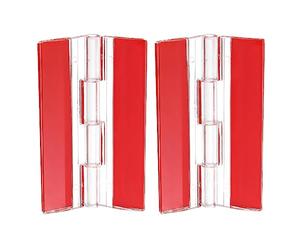 sourcing map 2uds Acrílico Bisagras, 65x40mm Autoadhesivo Transparente Bisagra Transparente Continuo Piano Plegable Bisagras para Gabinete Cajón Bricolaje Expositor Soporte