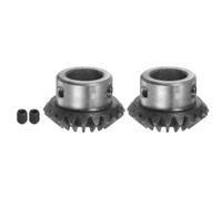 sourcing map 2uds Bisel Engranaje 1M 20 Dientes 14mm Eje Agujero 1:1 Cónico Bisel Piñón Engranaje 45# Acero 1.5 Módulo 90 Grados Dirección Engranaje, para Herraje Mecánico Rotación