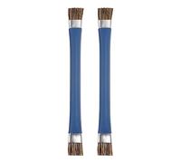 sourcing map 2uds Doble-Cabeza Teléfono Base Placa IC Limpieza Cepillo 12x15mm Cerdas Pelo Antiestático ESD Cepillo Limpiador para Computadora Teléfono, 148mm Longitud, Azul