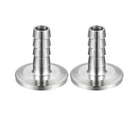 sourcing map 2uds KF25 Adaptador de Púa de Brida a 13mm de Acero inoxidable 304 Manguera de caucho para vacío