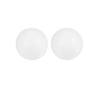 sourcing map 2uds PA Nylon Sólido Plástico Bolas 30mm G3 Precisión Rodamiento Bola