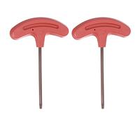 sourcing map 2uds Torx Destornillador T15 S2 Acero T Mango Estrella Llave para CNC Torno Porta-herramientas