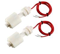 sourcing map 2uds ZP4510 Blanco Plástico Líquido Agua Nivel Sensor Flotador Flotador Interruptor
