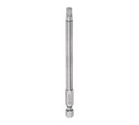 sourcing map 3/16" Hexagonal Destornillador Taladro SAE 1/4" Hexagonal Vástago 4" Longitud Magnético S2 Acero Potencia Perforación taladros