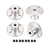 sourcing map 3,17mm Interior Diámetro H12 * D10 Rígido Brida Acoplamiento Motor Guía Eje Acoplador Motor Conector para DIY Piezas 4uds