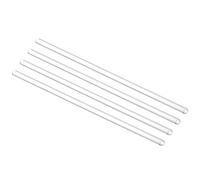 sourcing map 3.3 Varilla de Agitación de Vidrio de Borosilicato de 7.9" de Longitud y 6mm de Diámetro, Herramientas de Mezcla, 4 Unidades