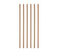 sourcing map 3.5mm Madera Bambú Crochet Gancho, 6pcs Tejer Agujas de Ganchillo Crochet Gancho Herramienta de Ganchillo para Tejer Suéter para Bricolaje Artesanal Hilo