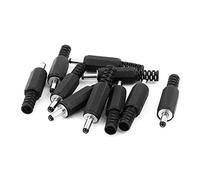 sourcing map 3,5x1,35mm DC Macho Conector Alimentación Terminales Soldadura Adaptador Bricolaje DC Barril Conectores Reemplazo 10 Piezas