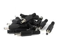 sourcing map 3.5x1.35mm DC Macho Conector Enchufe Soldadura Adaptador Bricolaje DC Barril Conectores Reemplazo 15 Piezas