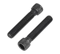sourcing map 3/8-16x2 "Hex Socket cabeza tornillo tornillos 12.9 grado aleación acero 5pcs