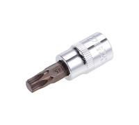 sourcing map 3/8" Unidad x T45 Torx barrena Zócalo, S2 Acero barrenas, CR-V Zócalos 38mm Longitud (Para Mano Uso Sólo)