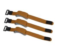 sourcing map 3 amortiguadores de cuerdas de guitarra, 19.8 cm, ajustable, cinta de silenciador de bajo, correa amortiguadora para instrumentos musicales, accesorios de bajo eléctrico, color marrón