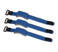 sourcing map 3 amortiguadores de cuerdas de guitarra, 19.8 cm, ajustable, cinta de silenciador de bajo, correa amortiguadora para instrumentos musicales, accesorios de bajo eléctrico, color azul