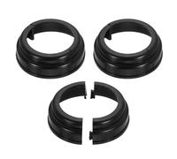 sourcing map 3 faldones de poste de plástico de 3.54 pulgadas, cubierta de base de poste de estilo dividido, soportes de decoración redondos para tubería de cubierta de tubo de 2.4 pulgadas de