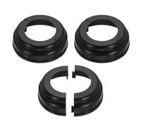 sourcing map 3 faldones de poste de plástico de 3.54 pulgadas, cubierta de base de poste de estilo dividido, soportes de decoración redondos para tubería de cubierta de tubo de 2 pulgadas OD para